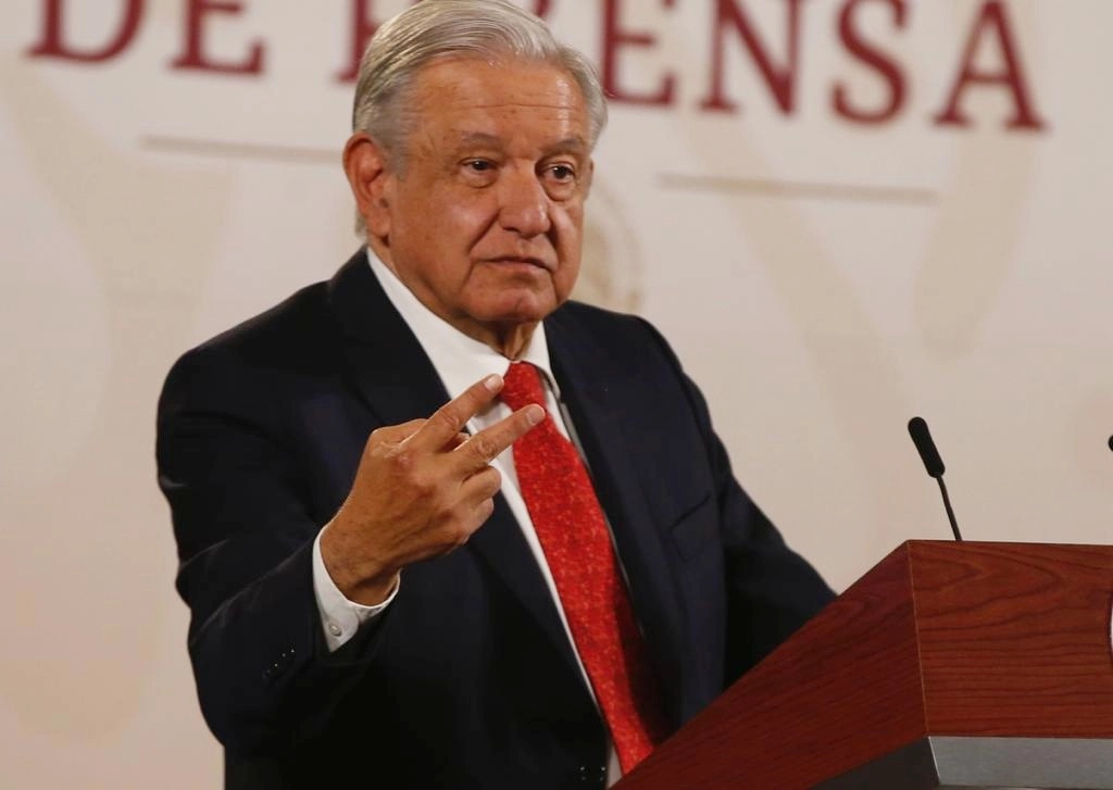 El presidente de México, Andrés Manuel López Obrador, durante su conferencia matutina en Palacio Nacional, en la Ciudad de México, el 16 de enero de 2024. Foto José Antonio López