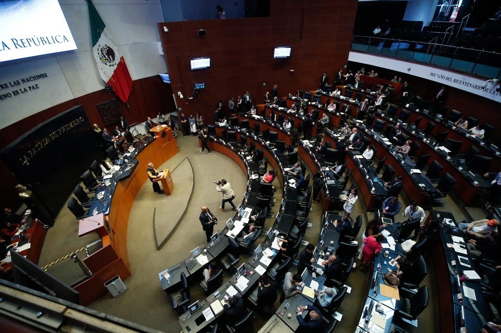 Sala de sesiones del Senado de la República. Foto Cristina Rodríguez