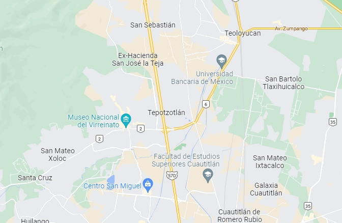La alcaldía de Tepozotlán buscan el cierre definitivo del tiradero de basura que lleva 24 horas incendiado. Foto Google Maps