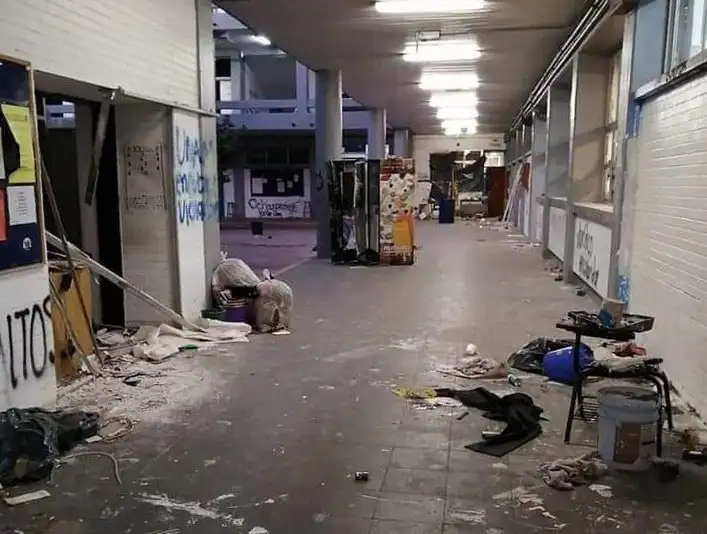 Interior de las instalaciones de la Escuela Nacional Preparatoria 9 de la UNAM. Foto 'La Jornada'
