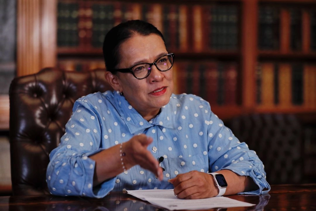 Entrevista con Rosa Icela Rodríguez, secretaria de Gobernación, el 6 de abril de 2025. Foto 