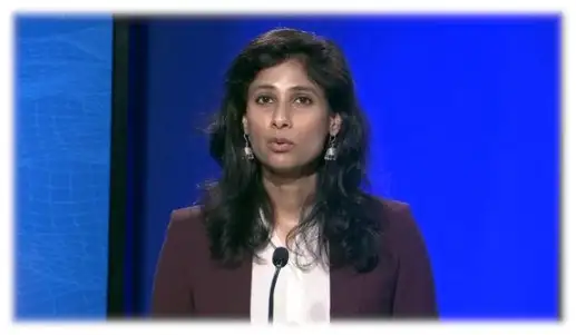 Gita Gopinath, directora del Departamento de Investigación del FMI, dijo que el impacto negativo en los hogares de bajos ingresos es “particularmente agudo”, y pone en riesgo todo trabajo en la reducción de pobreza extrema de la década de los noventa a la fecha. Imagen tomada de @IMFNews