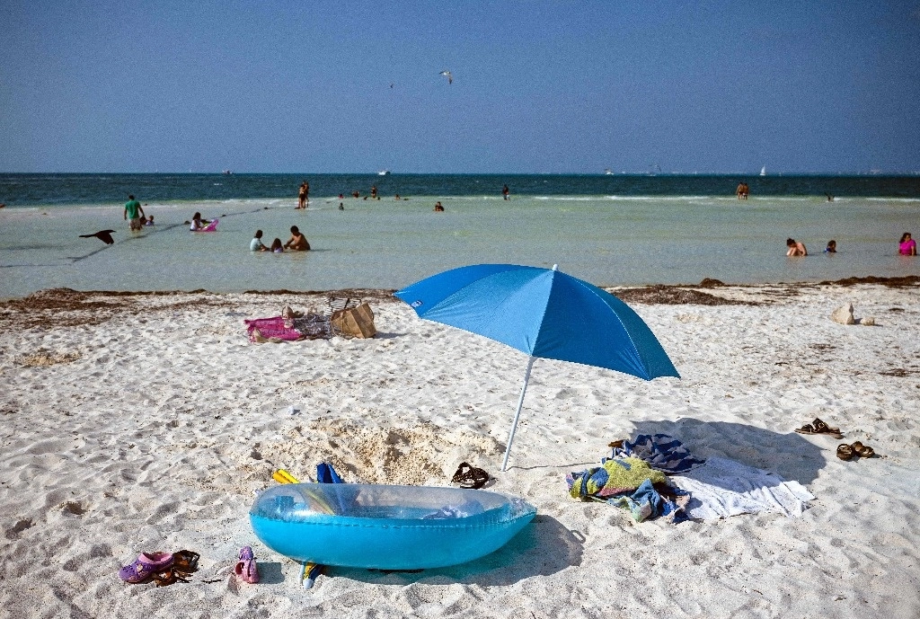 Playa de Cancún. Foto AFP / archivo 