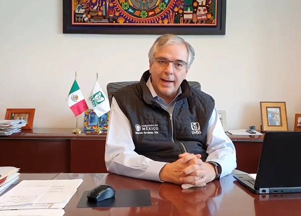 Mauricio Hernández Avila, director de Prestaciones Económicas y Sociales del IMSS en imagen de archvo. Fotograma tomado de video publicado en redes sociales