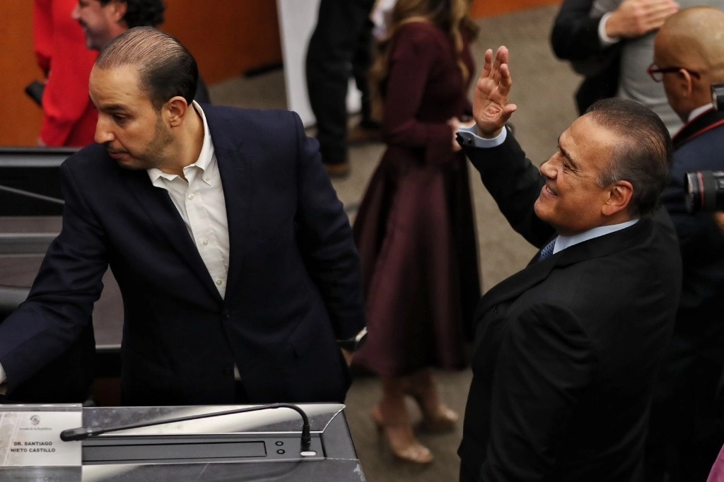 Marko Cortés, durante un evento en la Junta de Coordinación Política del Senado, en septiembre pasado. Foto Marco Peláez / Archivo 