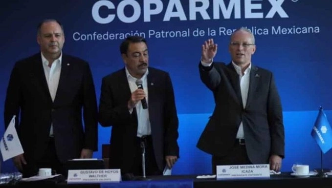Toma de protesta del nuevo dirigente empresarial. Foto Coparmex