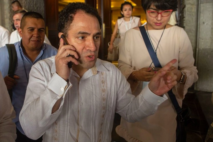 El secretario de Hacienda, Arturo Herrera, en la 83 Convención Bancaria, en Acapulco, Guerrero, el 12 de marzo de 2020. Foto José Carlo González