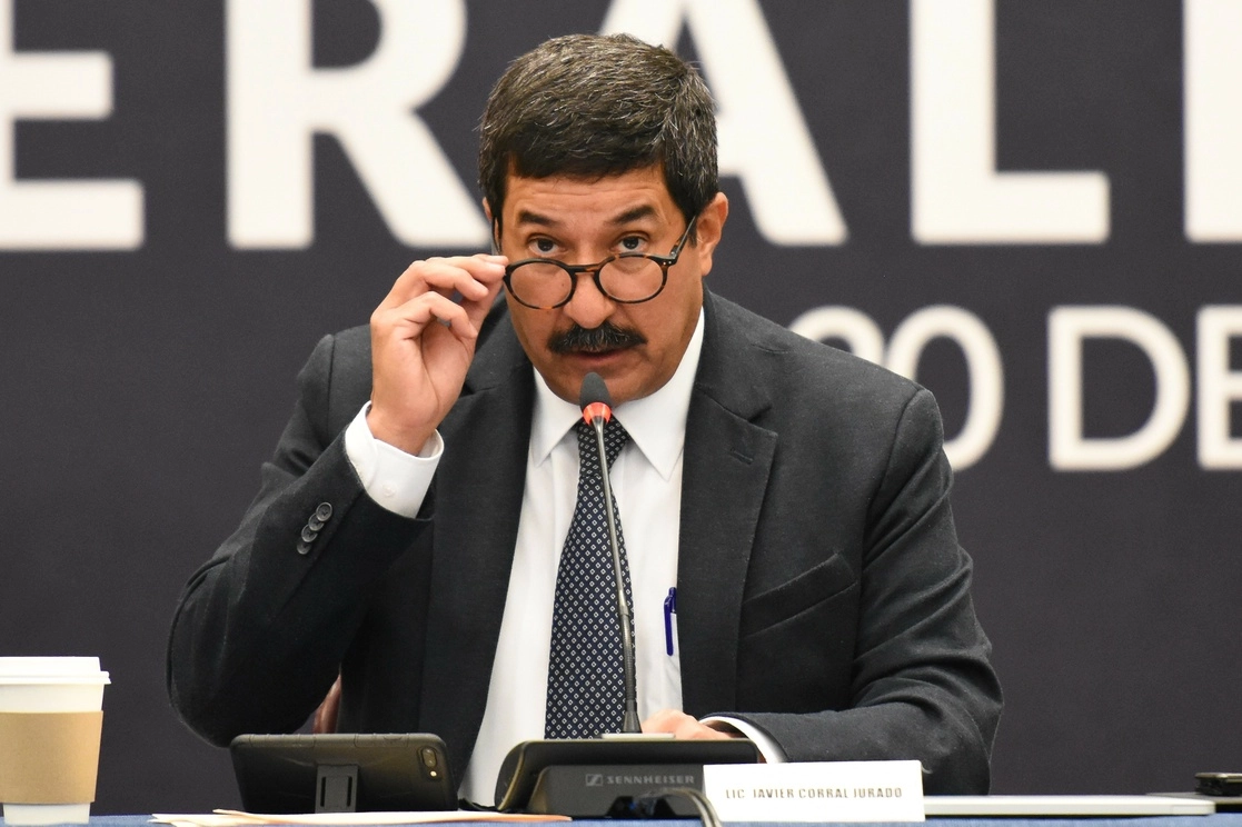 El ex gobernador panista de Chihuahua Javier Corral Jurado (2016-2021), durante una reunión en el Senado de la República, en octubre de 2020. Foto Cuartoscuro