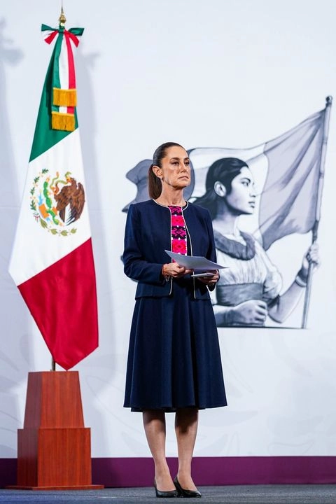 Claudia Sheinbaum, presidenta de México, encabezó la conferencia “Mañanera del Pueblo”. 