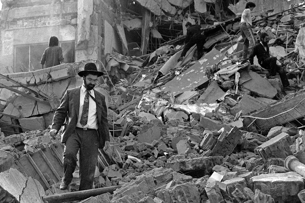 85 personas murieron a causa del atentado contra la AMIA en Argentina, el 18 de julio de 1994. Foto Afp