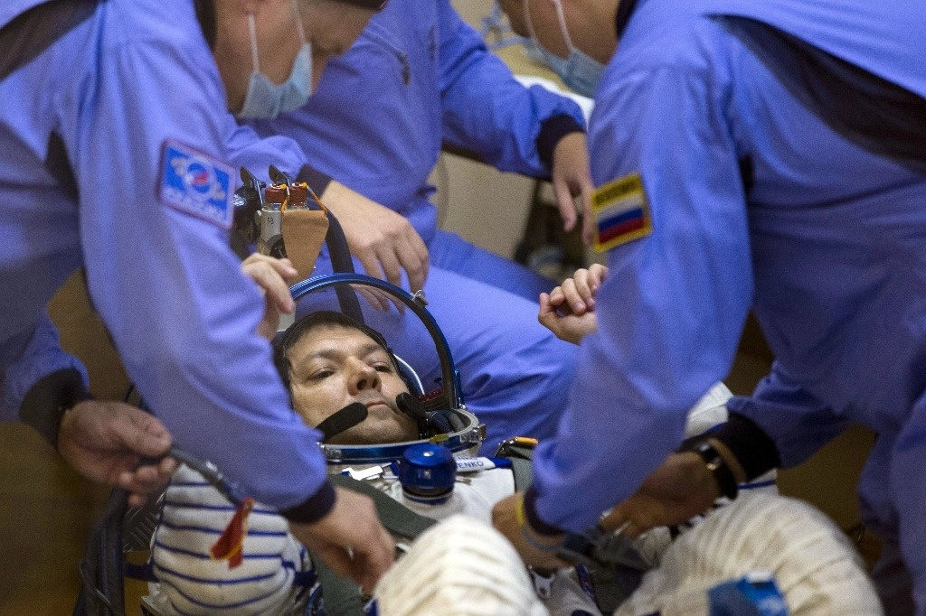 El primer viaje del cosmonauta, Oleg Kononenko, a la Estación  Espacial Internacional fue en 2008. Foto Ap 