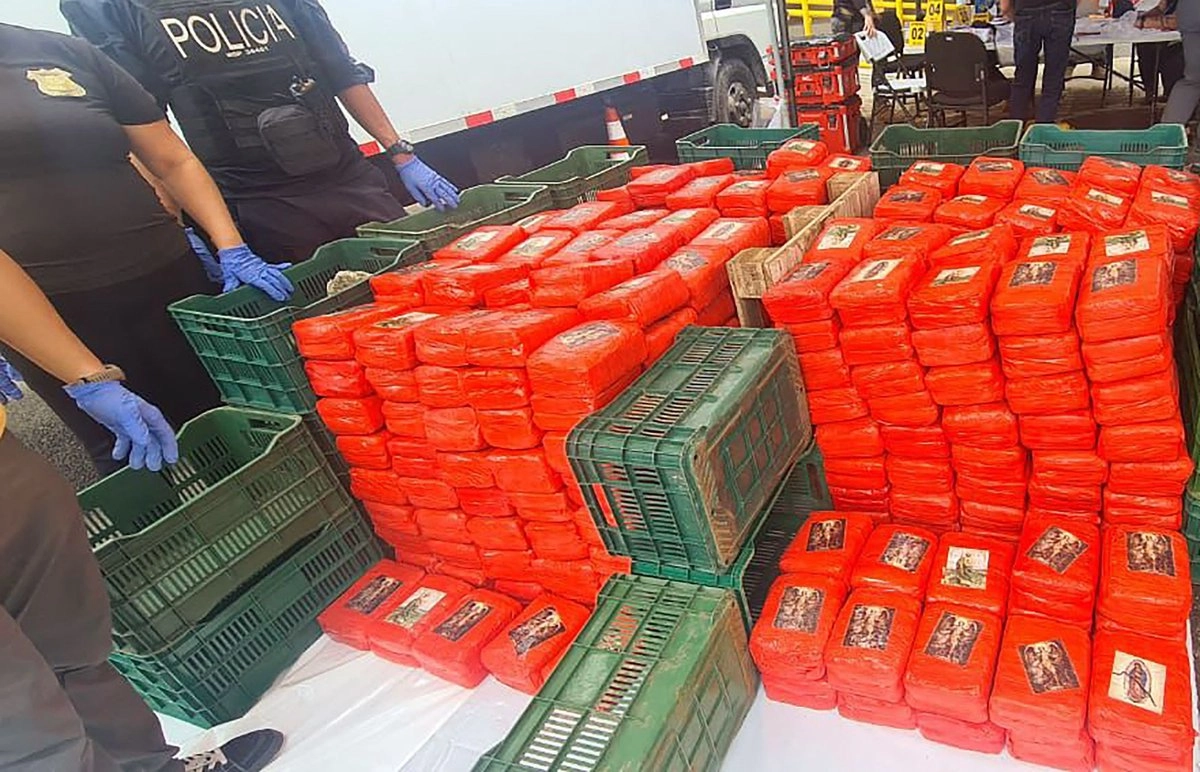 Paquete de drogas decomisado al 'Cartel del Caribe Sur', en la provincia de Limón, Costa Rica. Este poderoso grupo de narcotraficantes enviaba drogas a Estados Unidos y Europa. 