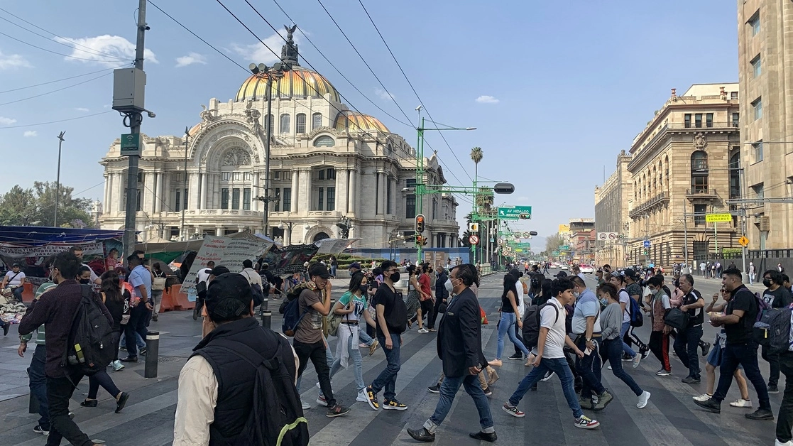 La imagen, en el Centro Histórico de la Ciudad de México. Foto José Antonio López