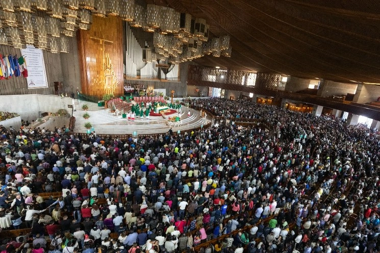 Misa en la Basílica de Guadalupe en la CDMX. Foto Pablo Ramos/ archivo