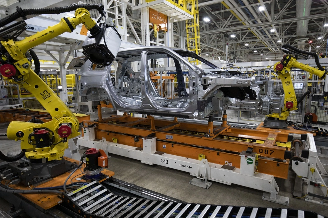 Ensambladora de autos en Detroit, Estados Unidos. Foto Afp