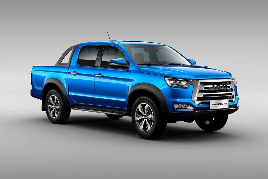 JAC Frison T8 se posiciona como el vehículo con el mayor número de ventas, seguido del liftback J7 y el SUV Sei2,
Foto. Tiempo de Carrera.
