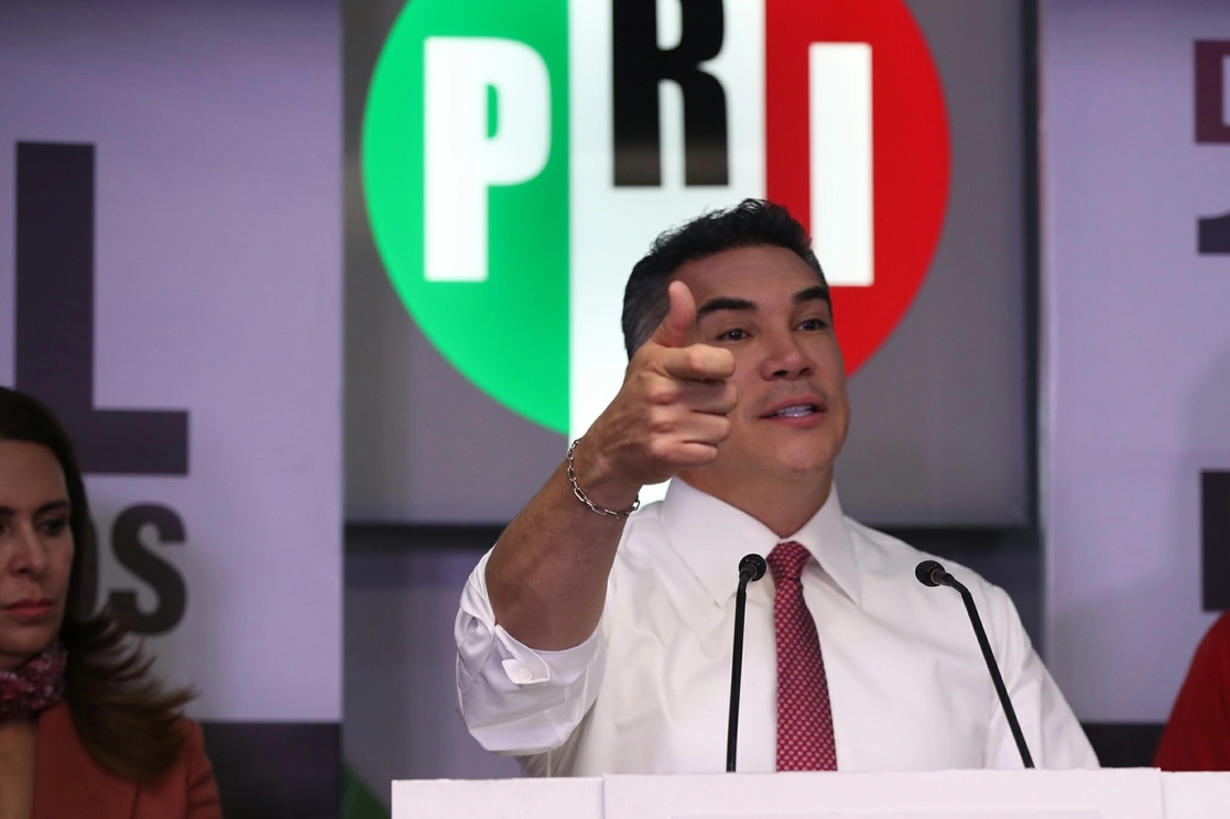 Alejandro Moreno Cárdenas, presidente nacional del PRI, durante un evento en junio pasado. Foto José Antonio López
