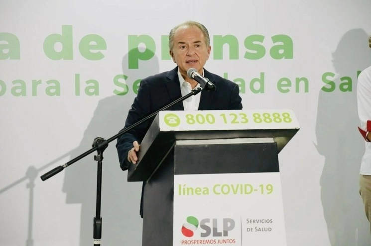 Juan Manuel Carreras López, gobernador del estado de San Luis Potosí. Foto tomada del Twitter de @JMCarrerasGob / Archivo