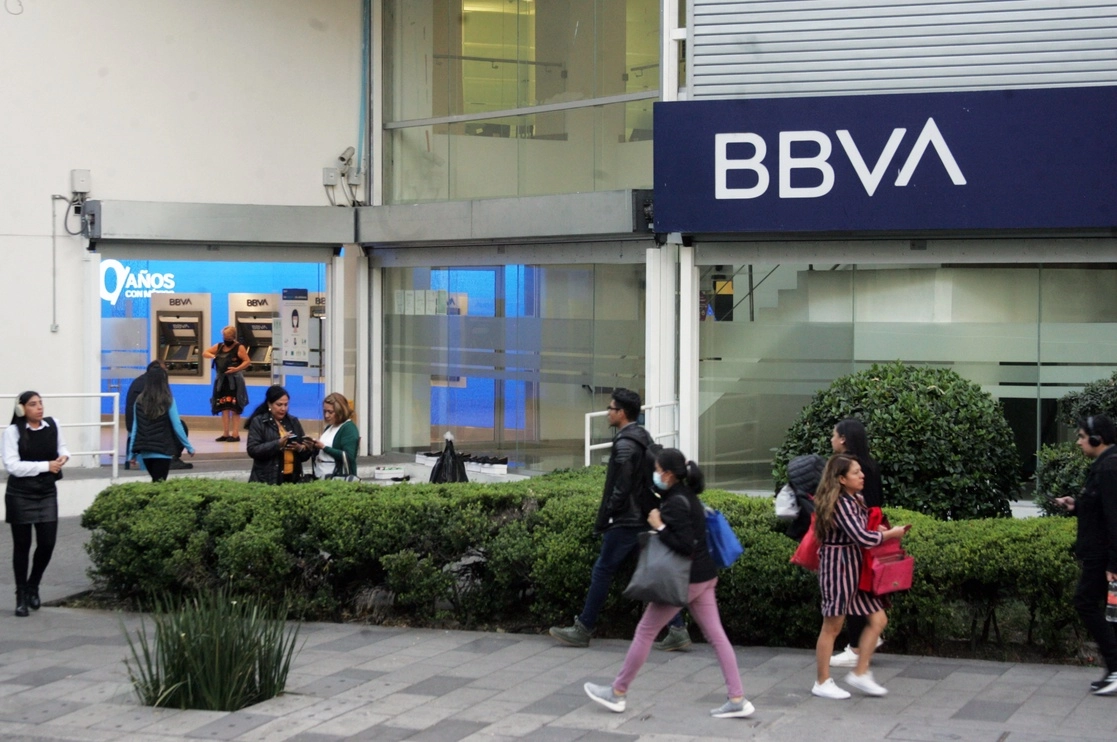 Sucursal de BBVA en la Ciudad de México. Foto Roberto García Rivas