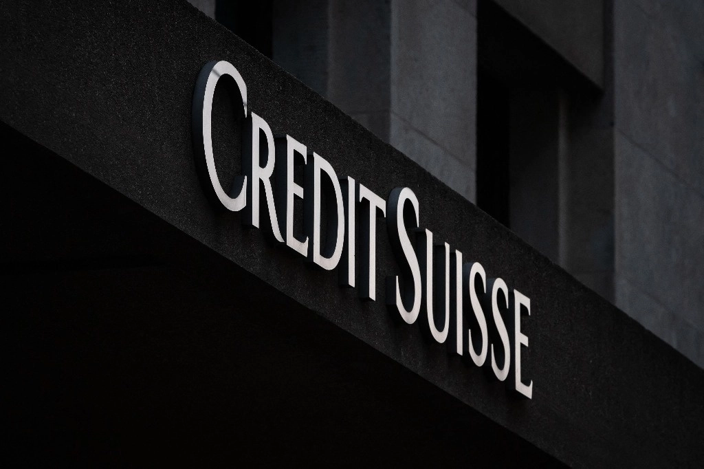 Logo de Credit Suisse en Geneva. Foto Afp