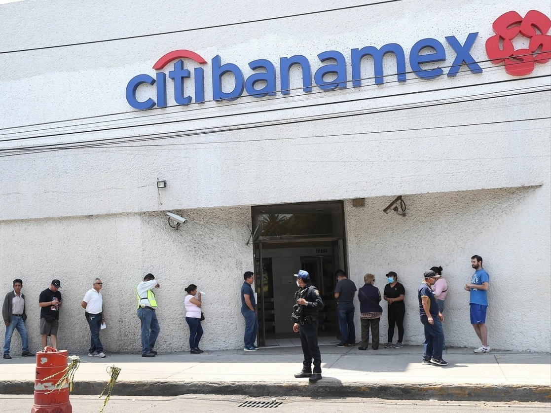 Sucursal de Citibanamex en la Ciudad de México. Foto María Luisa Severiano / Archivo