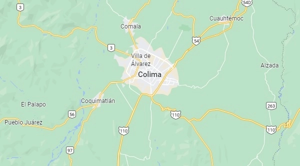 El elemento de seguridad asesinado en Colima estaba por cumplir 28 años de servicio en la Policía del Estado. Foto tomada de Google Maps