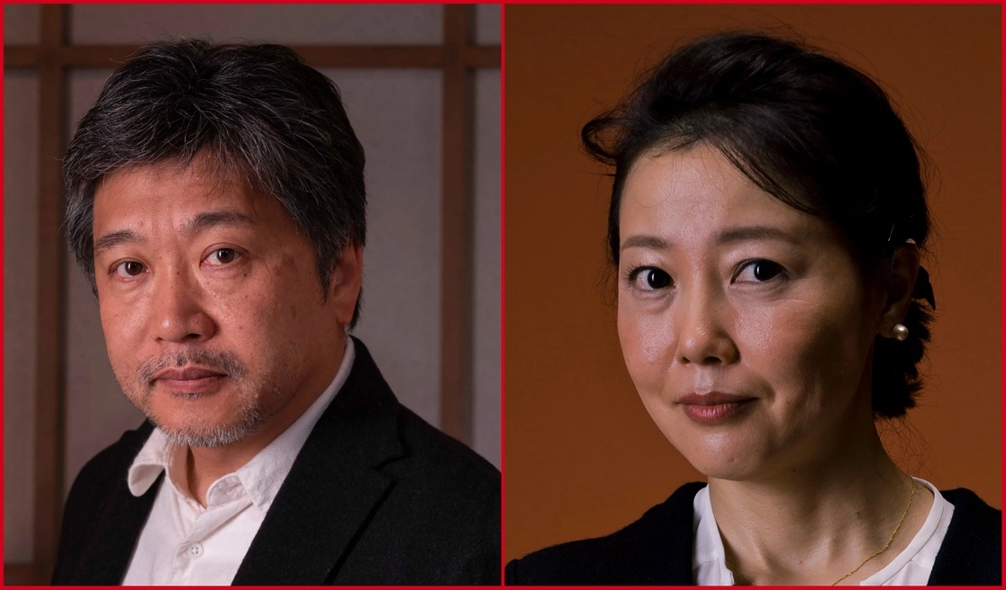 Kore-eda, durante el festival de Roma, en 2019, y Nishikawa, en la edición de ese encuentro de 2016. Foto Ap