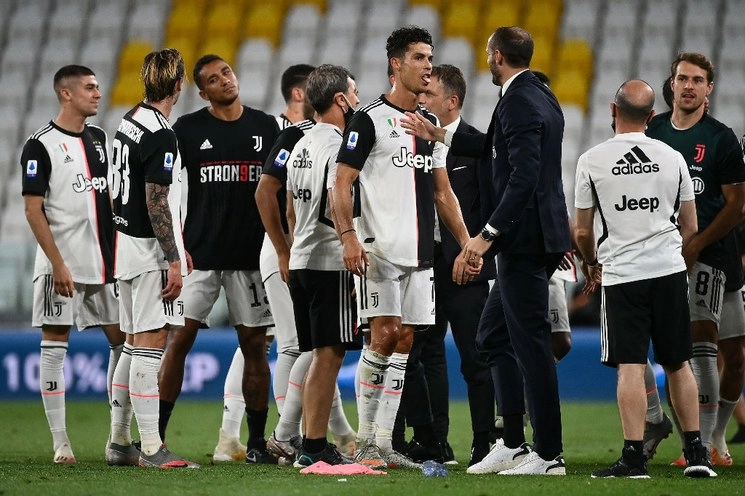 El portugués aportó uno de los dos tantos del triunfo de la Juve sobre Sampdoria. Foto Afp