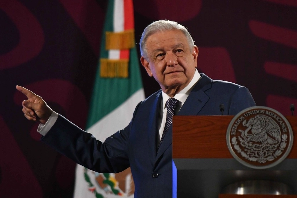 El presidente Andrés Manuel López Obrador durante su conferencia matutina en Palacio Nacional, el 17 de julio de 2024. Foto Mario Jasso / Cuartoscuro / La Jornada