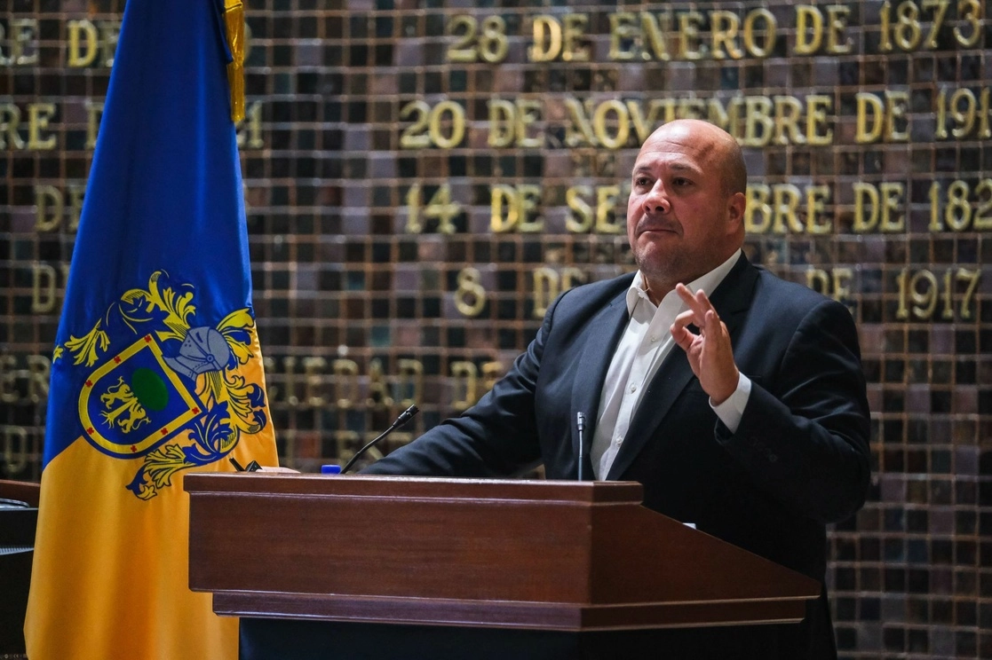 Enrique Alfaro, gobernador de Jalisco, rindió su cuarto Informe de Gobierno, ante el Congreso del Estado. Foto Cuartoscuro
