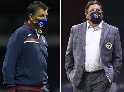 El técnico celeste Robert Dante Siboldi y el americanista Miguel Herrera coincidieron en que el duelo entre sus planteles será muy complicado. Foto FMF/Imago7