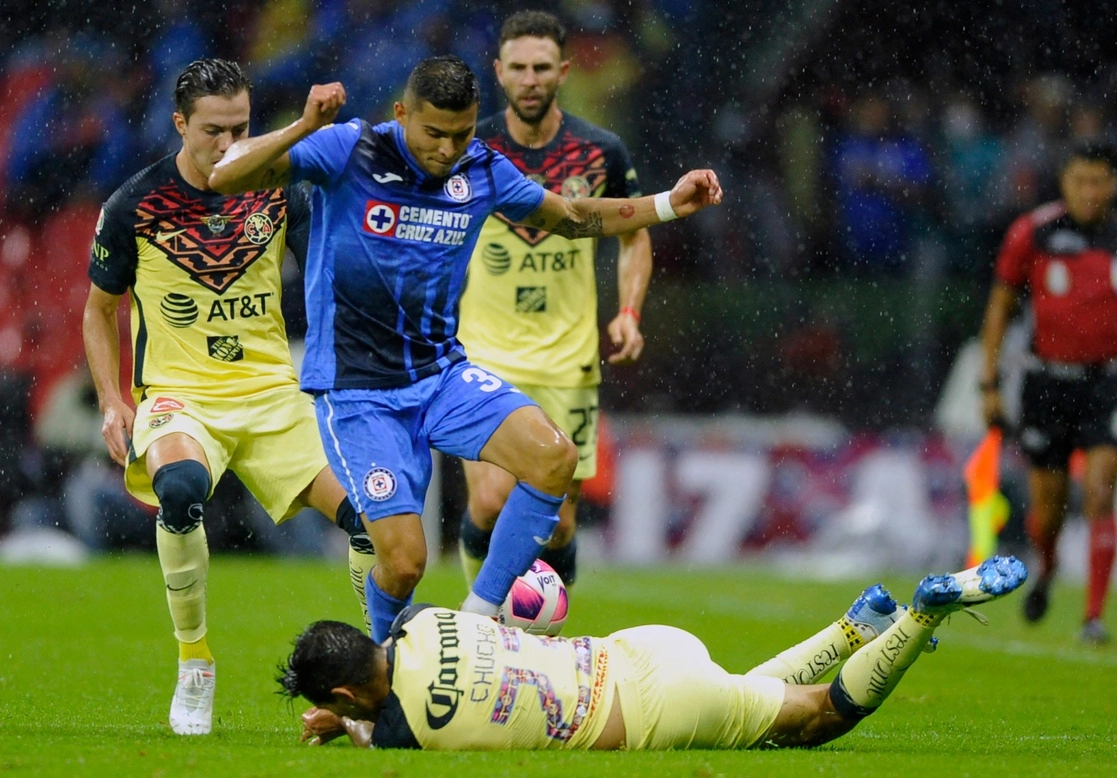 Cruz Azul y América disputaron el ‘Clásico Joven’ durante la fecha 16 del Apertura 2021. Foto Afp