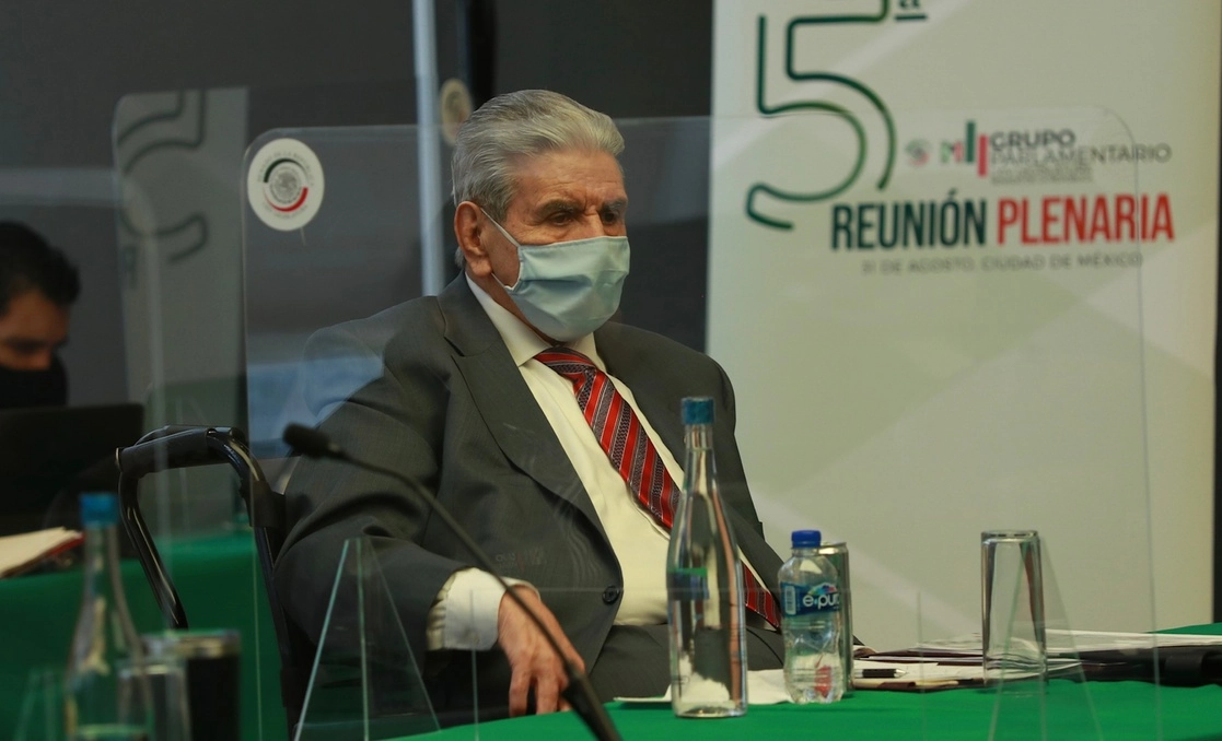 El dirigente de la CTM, Carlos Aceves del Olmo. Foto María Luisa Severiano / Archivo