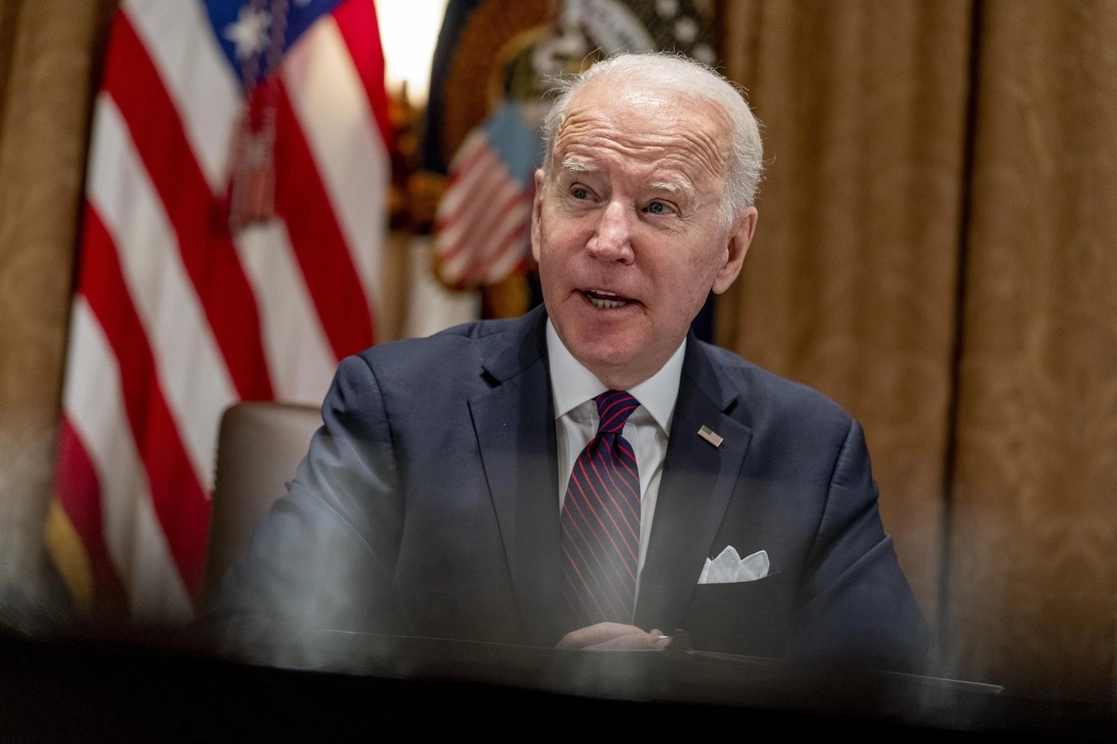 El presidente estadunidense, Joe Biden, aseguró que cualquier ingreso de tropas rusas en territorio ucranio sería considerado una "invasión", el 20 de enero de 2022. Foto Ap 