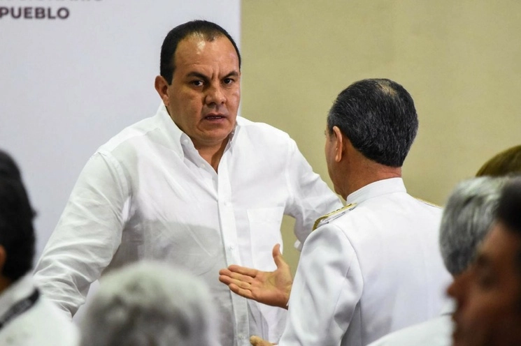 Cuauhtémoc Blanco Bravo, gobernador de Morelos, en el Quinto Informe de Gobierno del presidente Andrés Manuel López Obrador. Foto Cuartoscuro / Archivo