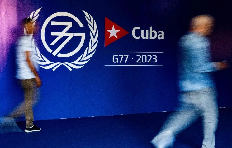 En La Habana, Cuba, se realizará la cumbre extraordinaria del G77+China, integrada por 134 países de África, Asia y AL. La imagen, durante la inauguración, el 13 de septiembre de 2023. Foto Afp