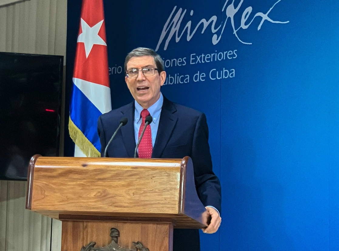 El canciller cubano, Bruno Rodríguez, el 13 de julio de 2021. Foto Afp 