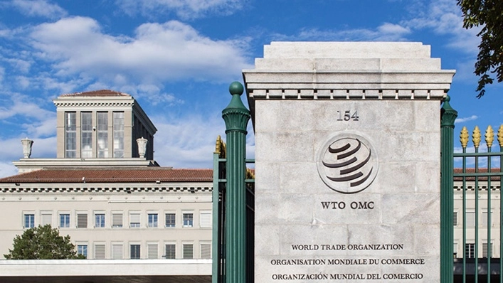 Fachada de la Organización Mundial del Comercio. Foto tomada de su twitter