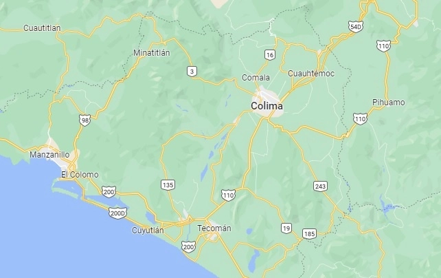 Persiste la ola de violencia en el estado de Colima. Foto Tomada de Google Maps 