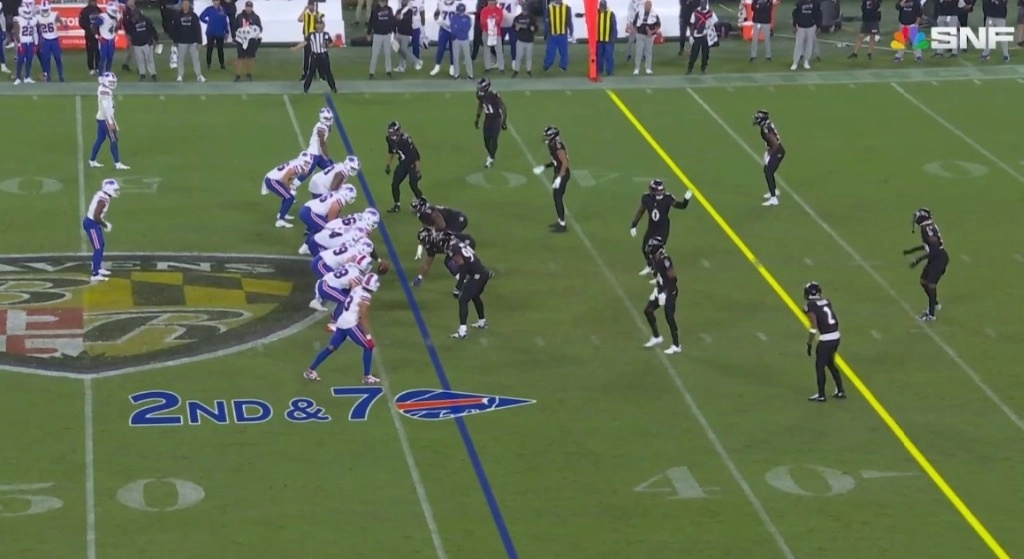 Con una fuerte defensiva, los Cuervos de Baltimore se impusieron 35-10 a los Bills de Búfalo y les arrebataron el invicto. Foto @Ravens