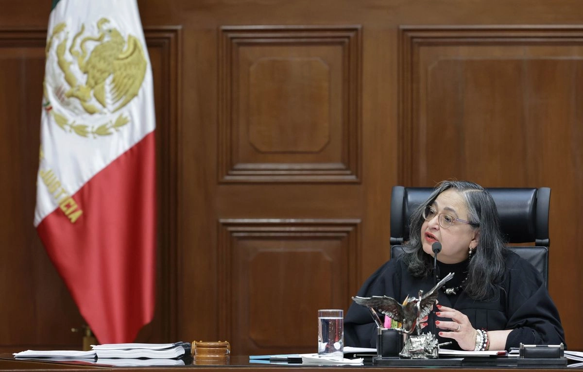 La presidenta de la SCJN, Norma Lucía Piña, durante una de las últimas sesiones del actual pleno. 