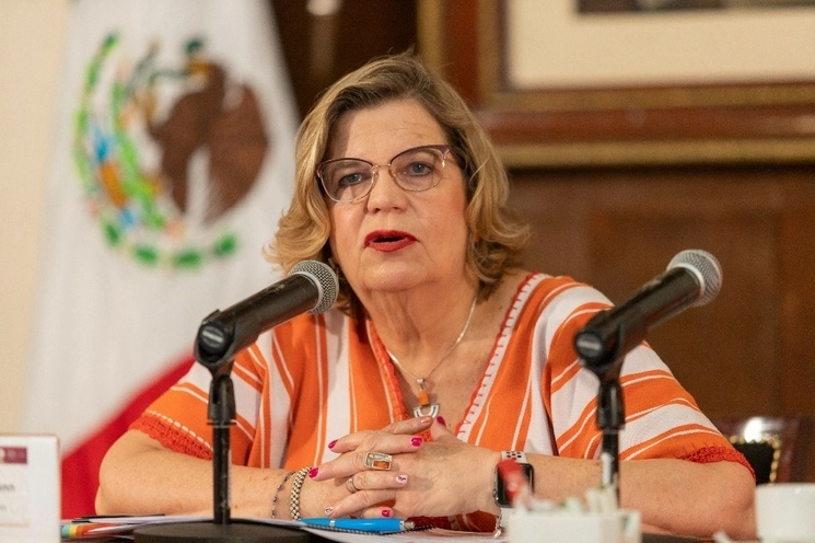Nadine Gasman, presidenta del Instituto Nacional de las Mujeres. Foto Pablo Ramos / Archivo