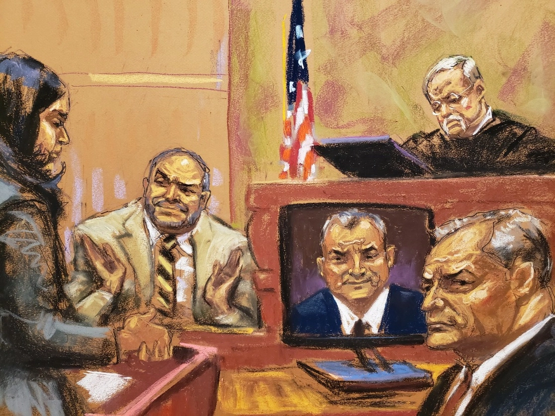 Ilustraciones Jane Rosenberg del juicio de Genaro García Luna
