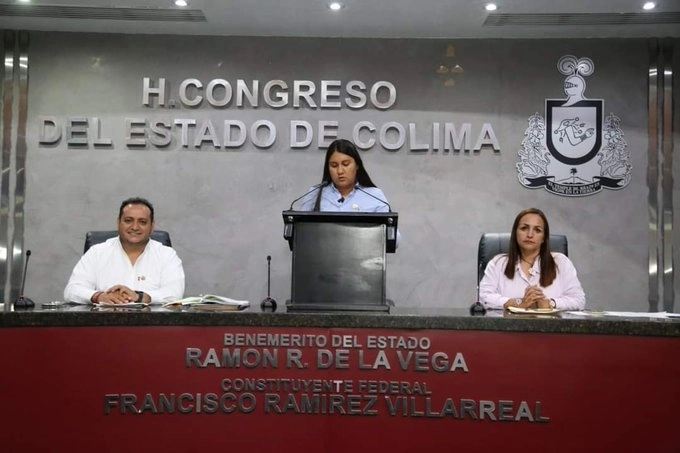 Diputados en el Congreso de Colima en foto tomada del perfil de X @congresocolima