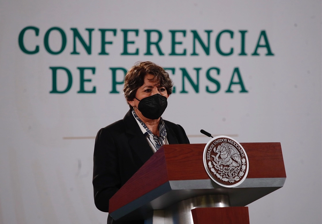 Delfina Gómez, titular de la SEP aseguró que la institución educativa es resultado de la lucha del magisterio. Foto Cristina Rodríguez/Archivo
