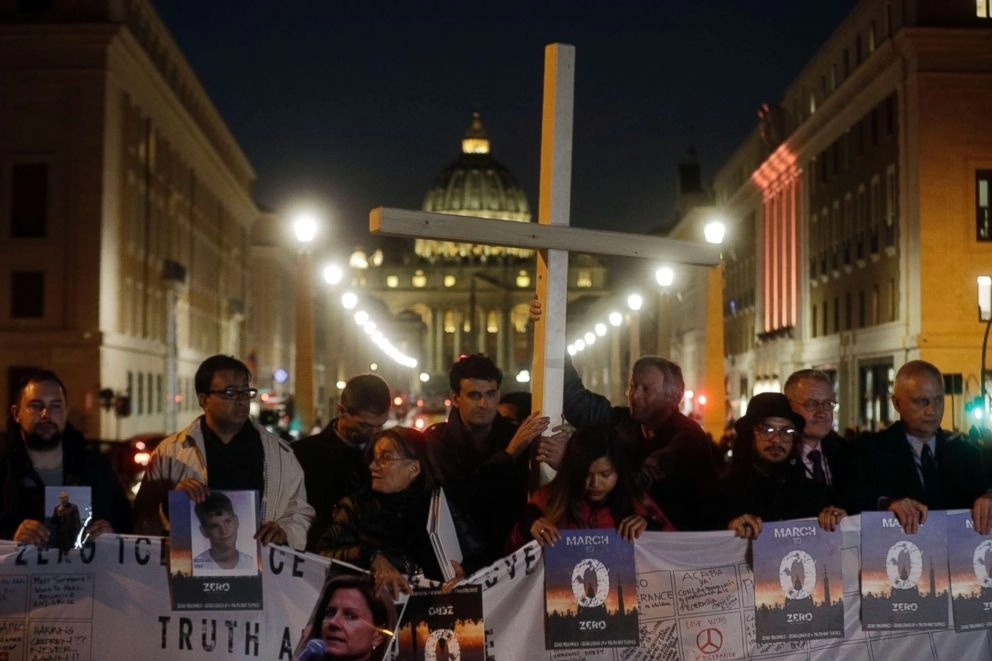 Protesta de víctimas de pederastia por parte de curas católicas. Foto Ap / Archivo