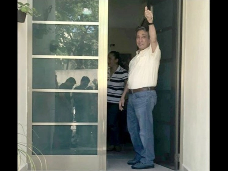 Mario Villanueva Madrid, ex gobernador de Quintana Roo, en la residencia de su cónyuge. Foto cortesía de la familia