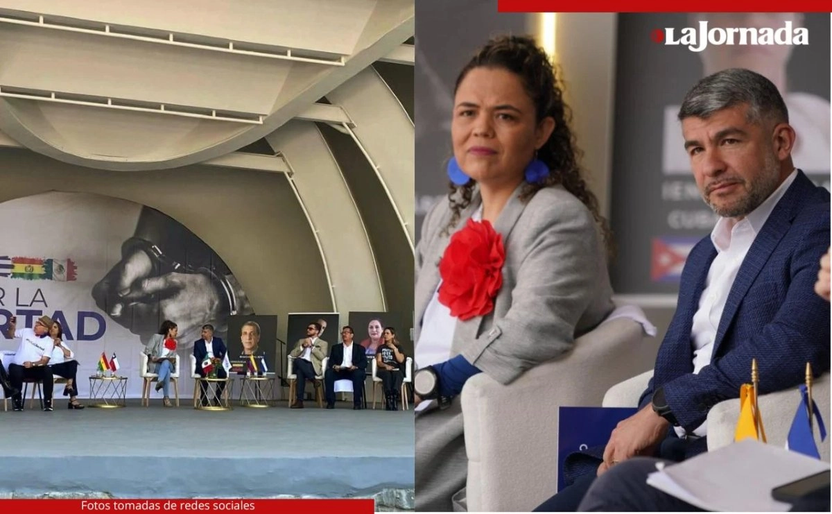 El foro Ángela Peralta fue sede de un acto de la Organización Demócrata Cristiana de América (OCDA), que emitió declaraciones en defensa de los detenidos por actos violentos en la marcha de la generación Z. Fotos 