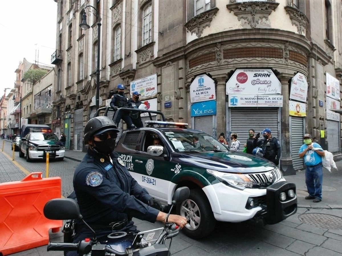 Elementos de la policía capitalina en imagen de archivo. Foto 
