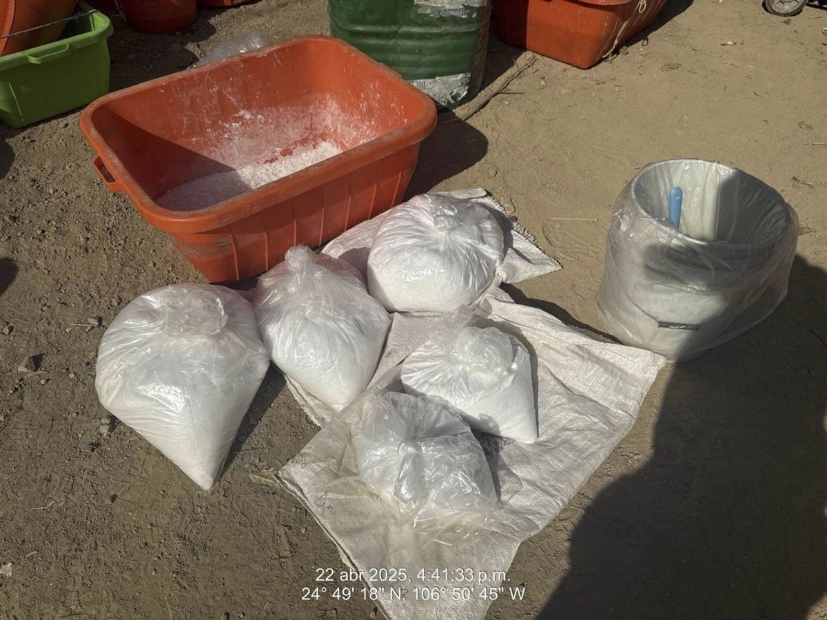 Sustancias químicas precursoras de drogas sintéticas confiscadas por la Semar 